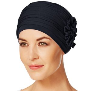 mørkeblå lotus turban 1003-0391