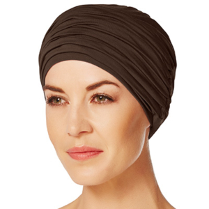 brun karma turban fra Christine headwear 1005-0265